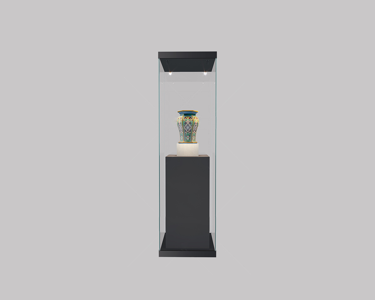 GF exquisite high-end frameless antique museum display showcase