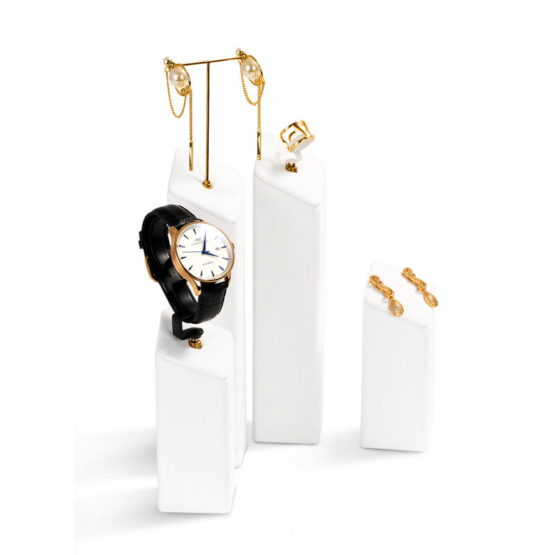 Rings, earrings, long chains, necklaces, pendants, jewelry display sets