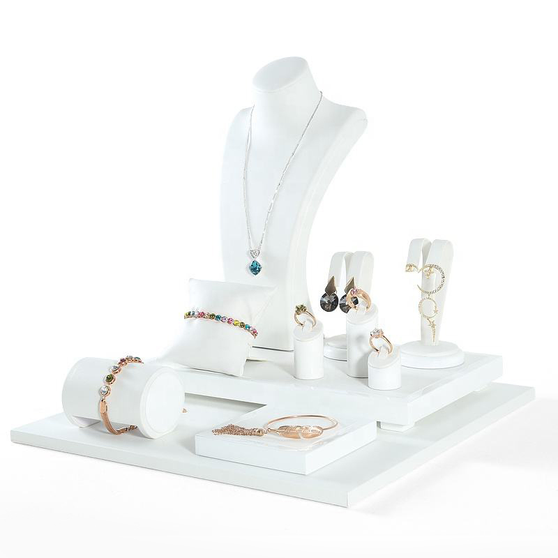 Rings, earrings,  necklaces, pendants, jewelry window display racks
