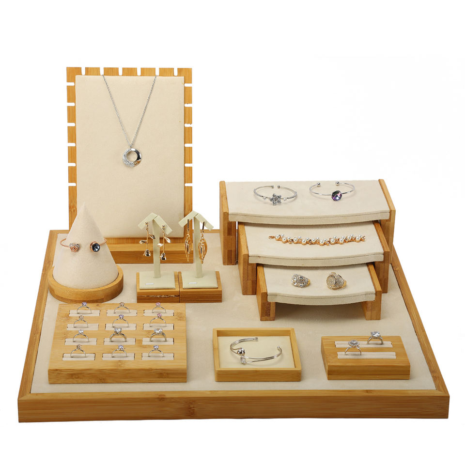 Rings, earrings,  necklaces, pendants, jewelry window display racks
