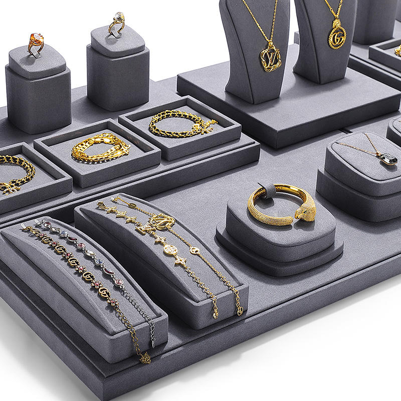 Rings, earrings,  necklaces, pendants, jewelry window display racks