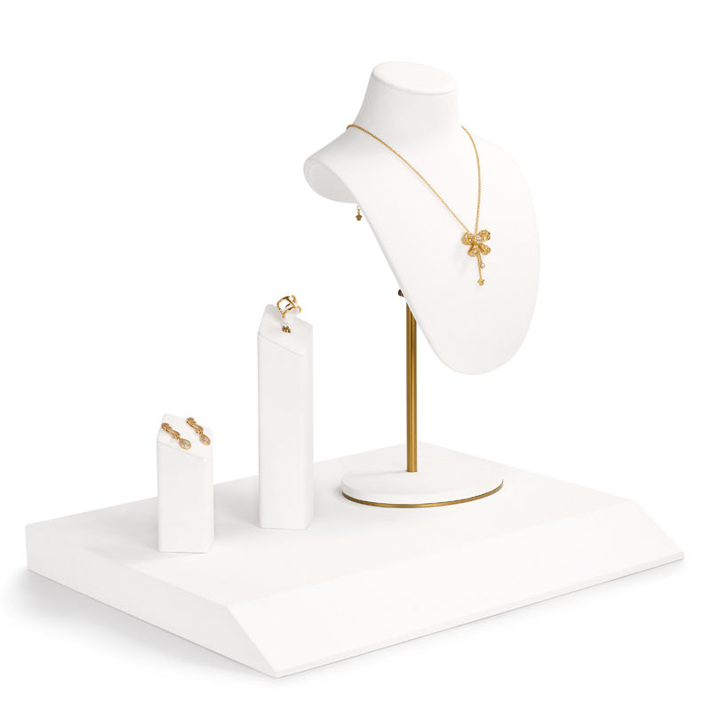 Rings, earrings, long chains, necklaces, pendants, jewelry display sets