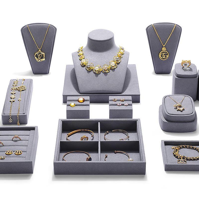 Rings, earrings,  necklaces, pendants, jewelry window display racks