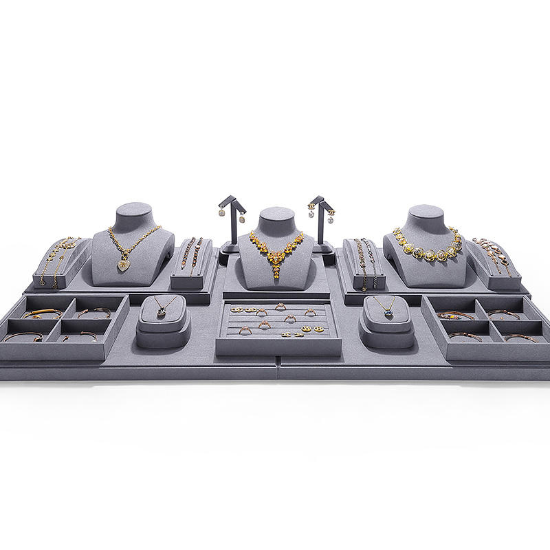 Rings, earrings,  necklaces, pendants, jewelry window display racks