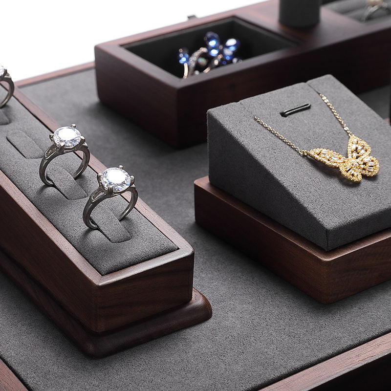 Rings, earrings,  necklaces, pendants, jewelry window display racks