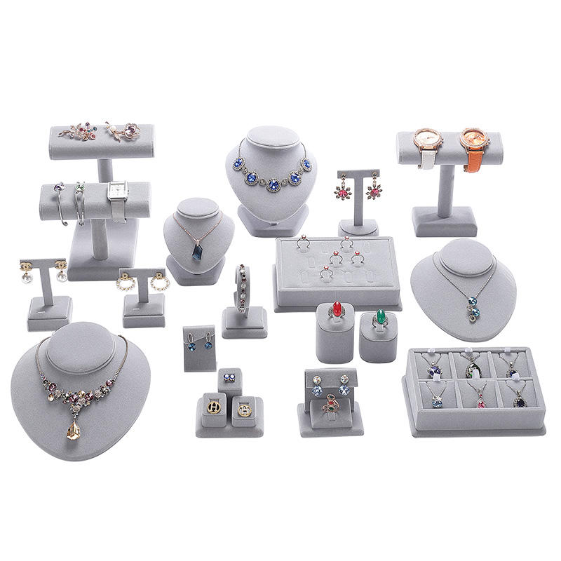 Rings, earrings,  necklaces, pendants, jewelry window display racks