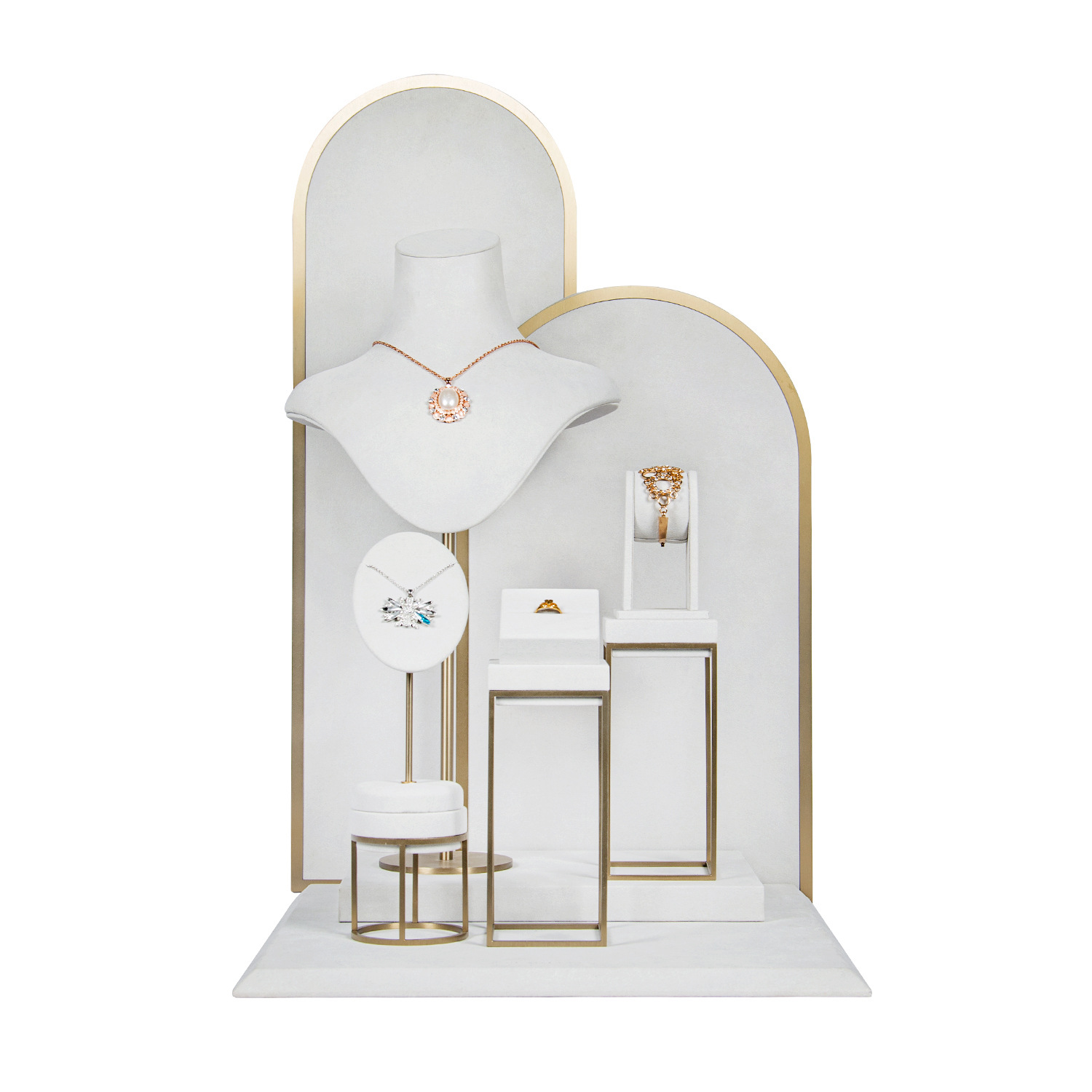 High-end display jewelry pieces