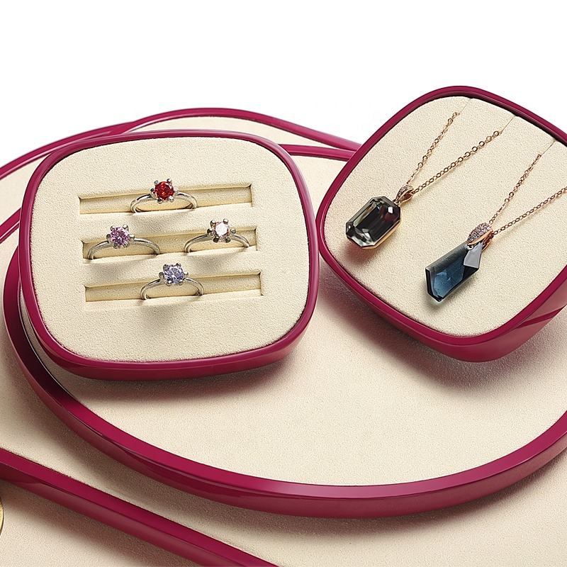 Rings, earrings,  necklaces, pendants, jewelry window display racks