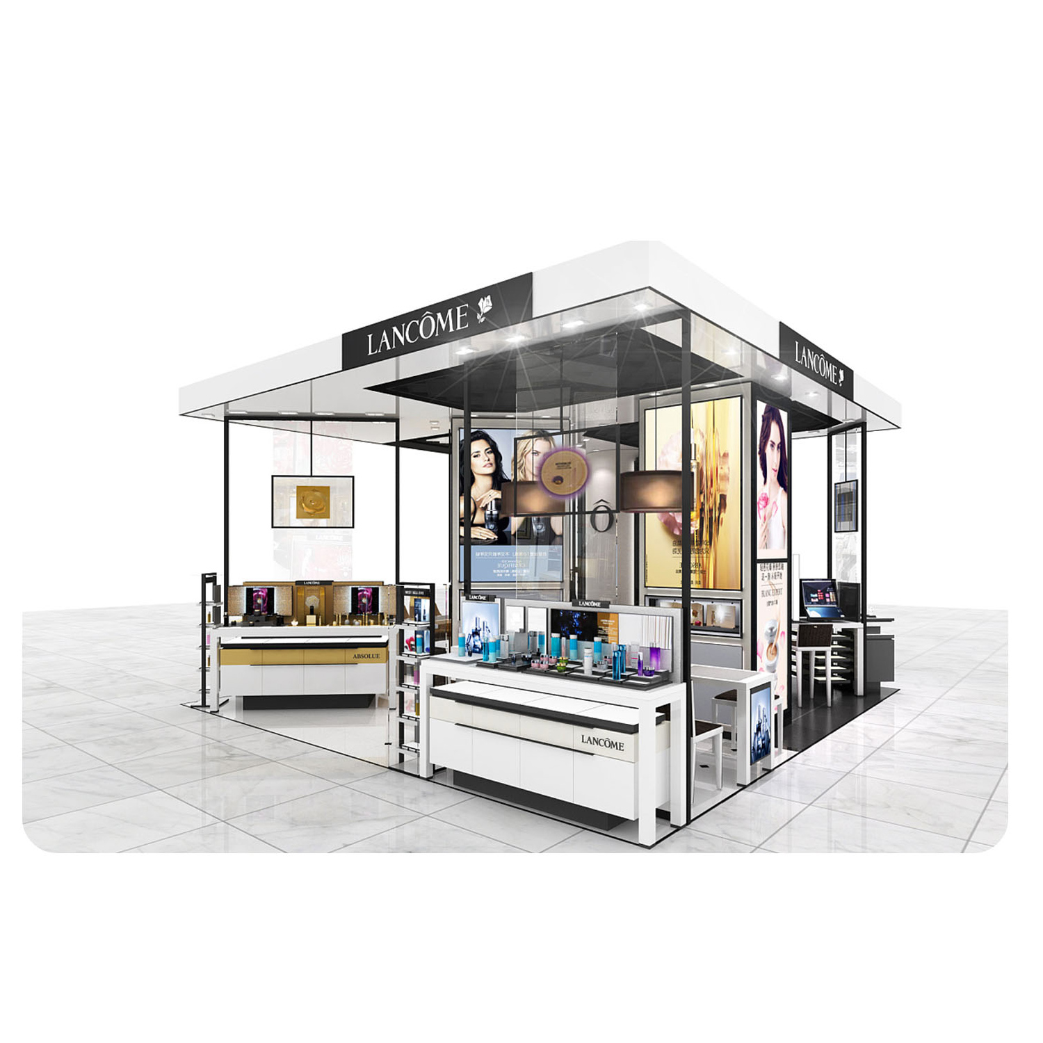 Make-up display showcase