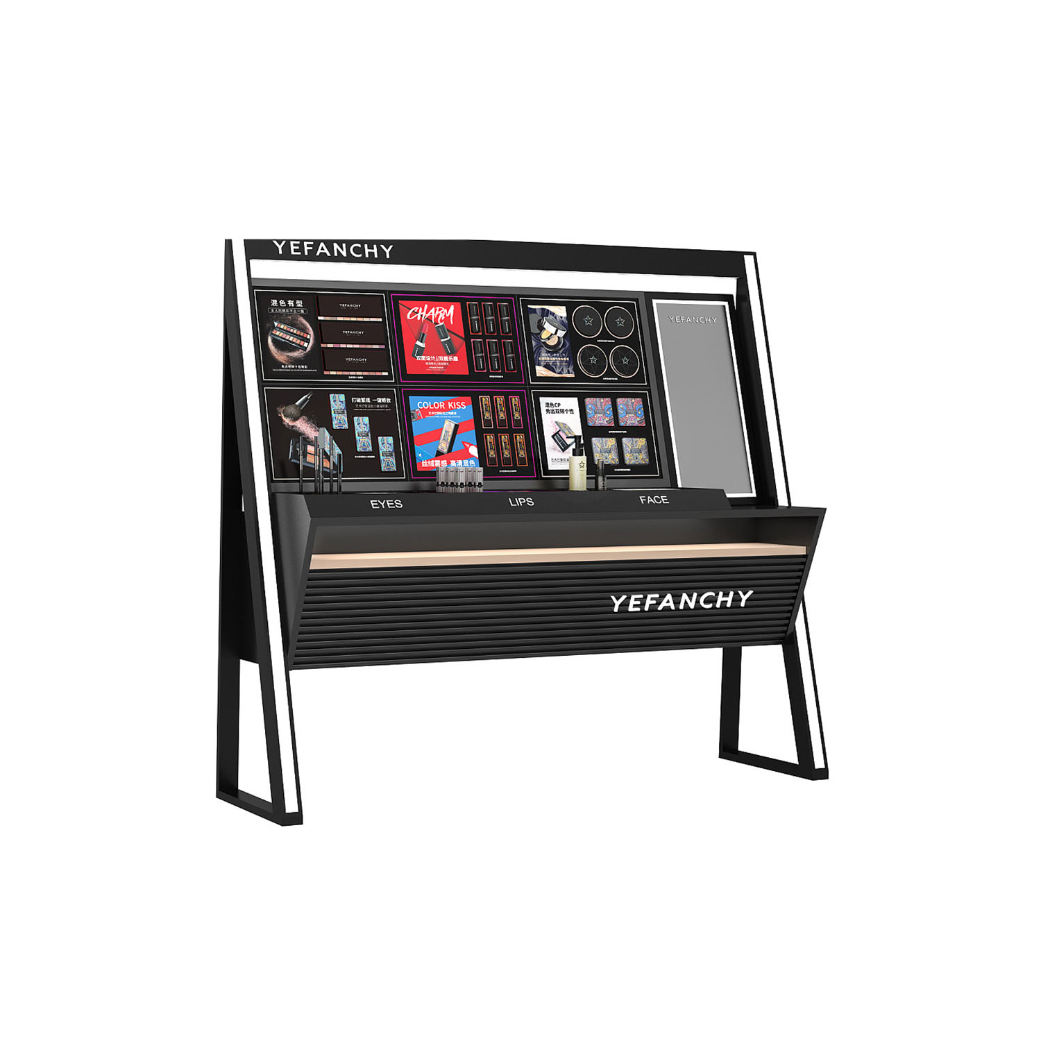 Make-up display showcase