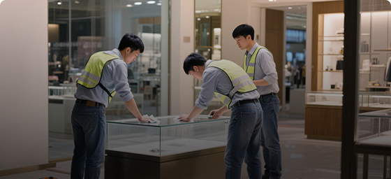 Global Installation of Custom Display Showcases